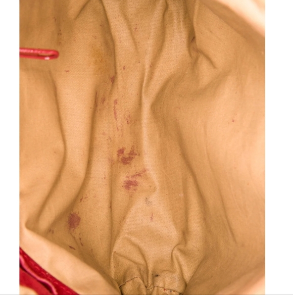 Bottega Veneta Authentic Red Suede Crossbody Bag - Picture 5 of 6